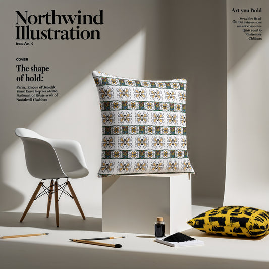 “Butterfly Arcade” Art Cushion in the Verdance Collection