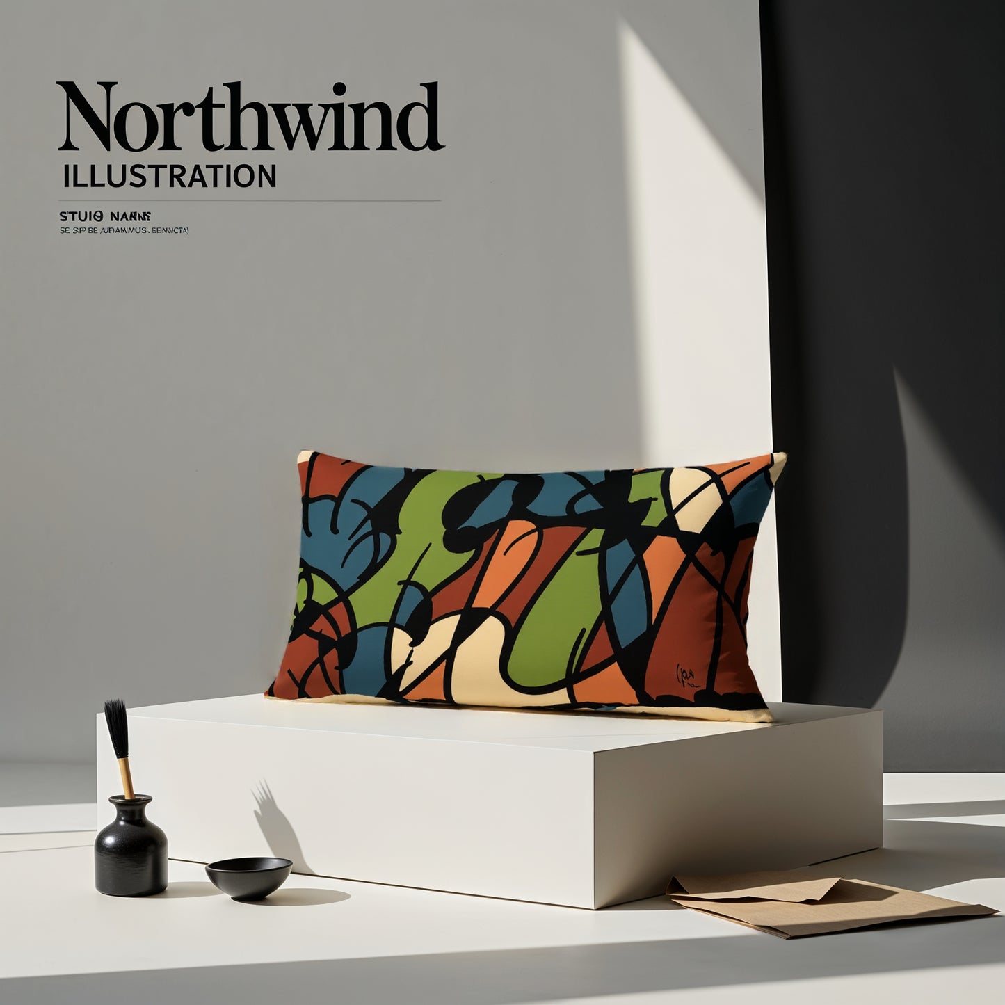 The Flow Signature - Lumbar Art Cushion