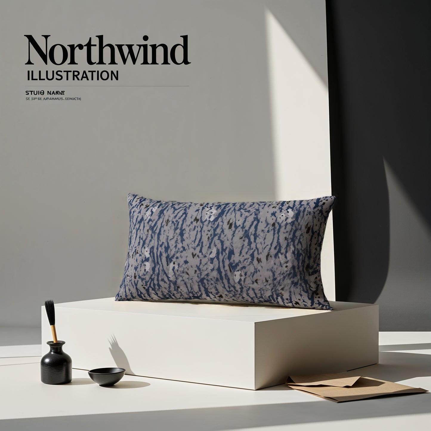 Blue Falls - Lumbar Art Cushion