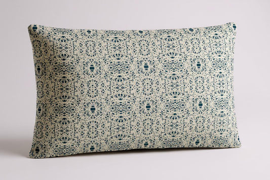 Blue Lace - Lumbar Art Cushion