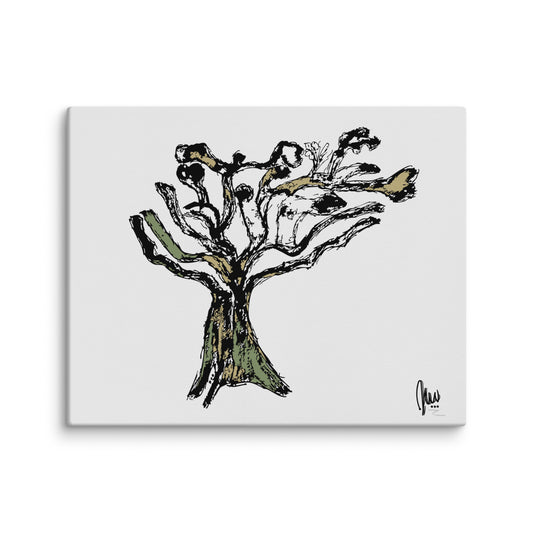 Abstract tree drawing on a white background by northwind illustrations