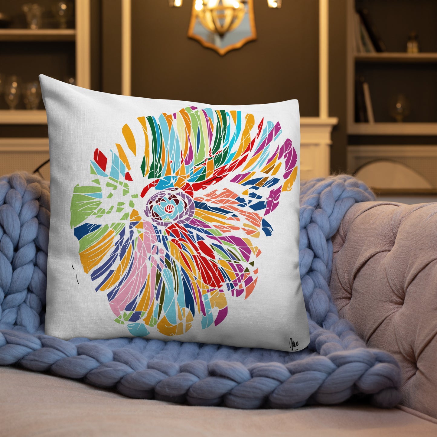 Colored Eyes in White